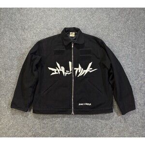 Neon Genesis Evangelion Work Jacket Size Medium Cosplay ANIME Full Zip Black